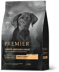 Premier Dog Turkey JUNIOR Medium&Maxi(Индейка для юниоров средних и крупных пород)