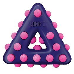Игрушка KONG для собак Dotz треугольник малый, 11 см