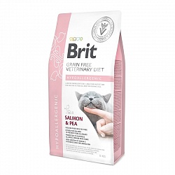 Сухой беззерновой корм для кошек Brit Veterinary Diet Cat Grain free Hypoallergenic гипоаллергенная диета