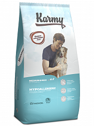 Сухой корм для собак средних и крупных пород Karmy Hypoallergenic Medium&Maxi, ягненок