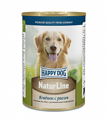 Консервы для взрослых собак Happy Dog Natur Line Ягненок с рисом 0,4 кг