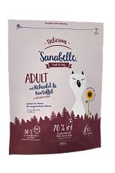 Сухой корм для взрослых кошек с чувствительным пищеварением Sanabelle Delicious Adult с косулей и картофелем