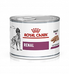 Диетические консервы для собак Royal Canin Renal для поддержания функции почек, паштет