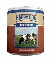 Консервы для собак Happy Dog 100% мяса Говядина 0,4 кг