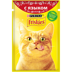 Влажный корм для кошек Friskies с языком в подливе 85 г х 24 шт.