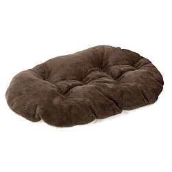 Подушка для кошек и собак Ferplast Relax Soft из искусственного меха, коричневая
