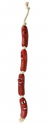 Игрушка для собак Trixie Сардельки на веревке с ручкой, 50 см
