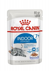 Royal Canin Indor Sterilised 7+ влажный корм для домашних кошек, в желе 85 г
