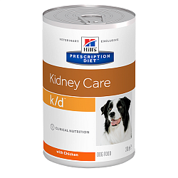 Диетические консервы для собак Hill's Prescription Diet K/D при заболеваниях почек с курицей 370 г