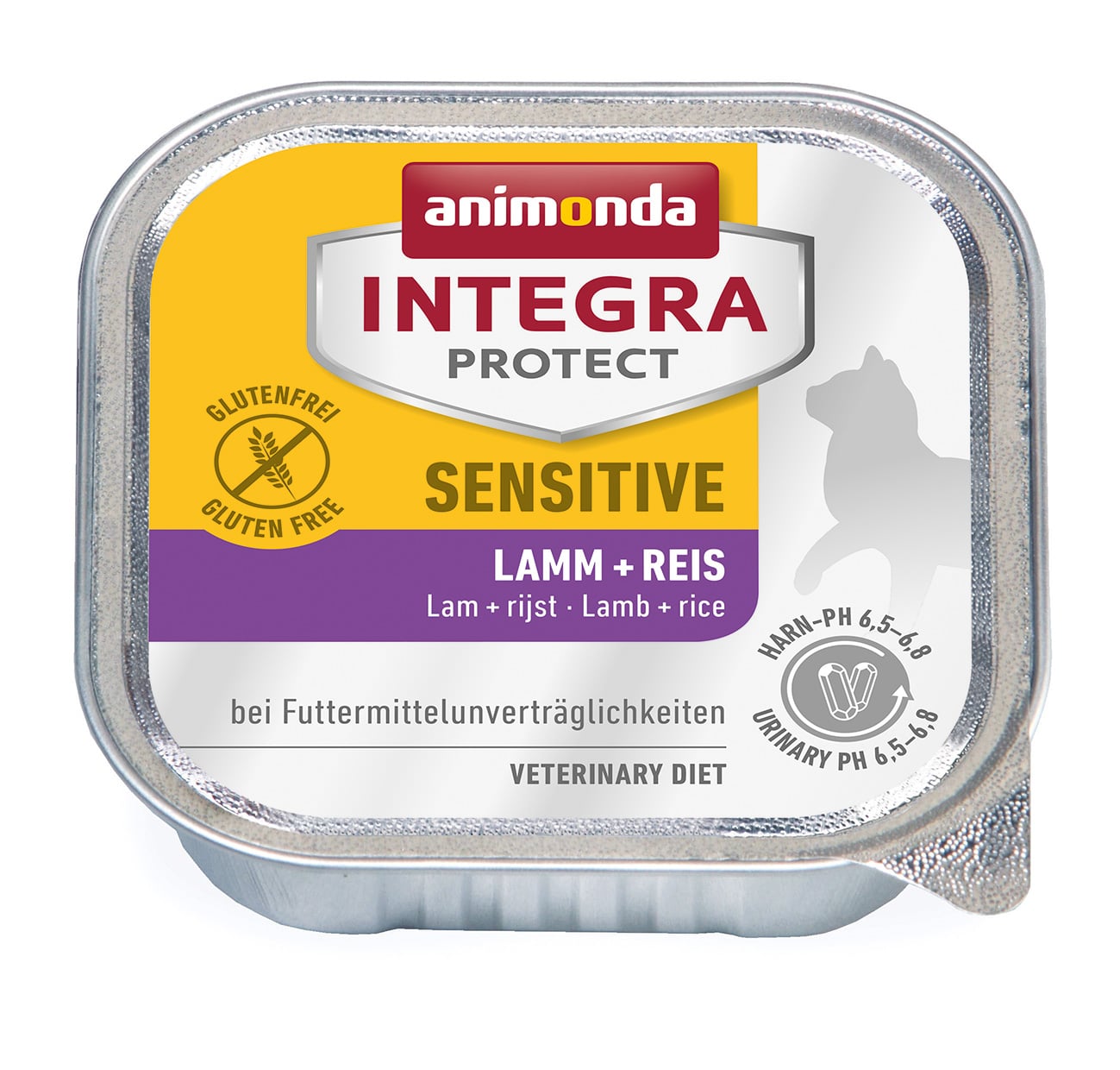 Влажный корм для кошек Animonda Integra Protect Cat Sensitive при пищевой аллергии, с ягненком и рисом 100 г х 16 шт.