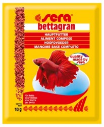 Гранулированный корм для петушков и других бойцовых рыб Sera Bettagran 10 г