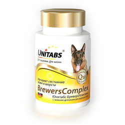 Витамины для крупных собак Unitabs Brewers Complex, 100 таблеток