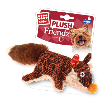 Игрушка для собак GiGwi Plush Friendz Лиса с пищалкой, 9 см