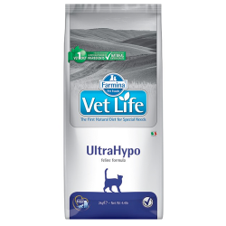 Сухой лечебный корм для кошек Farmina Vet Life Cat UltraHypo при пищевой аллергии и непереносимости