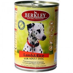 Консервы для взрослых собак Berkley с ягненком и рисом 0,4 кг