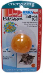 Игрушка для кошек Petstages Орка мяч с колокольчиком