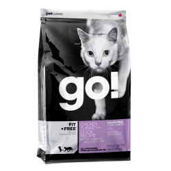 Сухой беззерновой корм для кошек Go! Solutions Grain Free 4 вида мяса: с курицей, индейкой, уткой и лососем