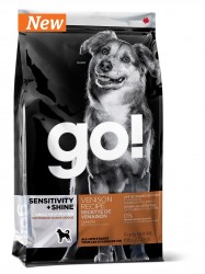 Сухой беззерновой корм для щенков и собак GO!™ Sensitivity + Shine Venison Recipe DF для чувствительного пищеварения со свежей олениной