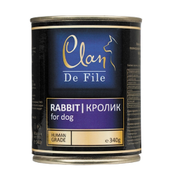 Консервы для собак Clan De File с кроликом, 340 г