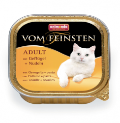 Консервы для кошек Animonda Vom Feinsten Menue с мясом домашней птицы и пастой 100 г х 32 шт.