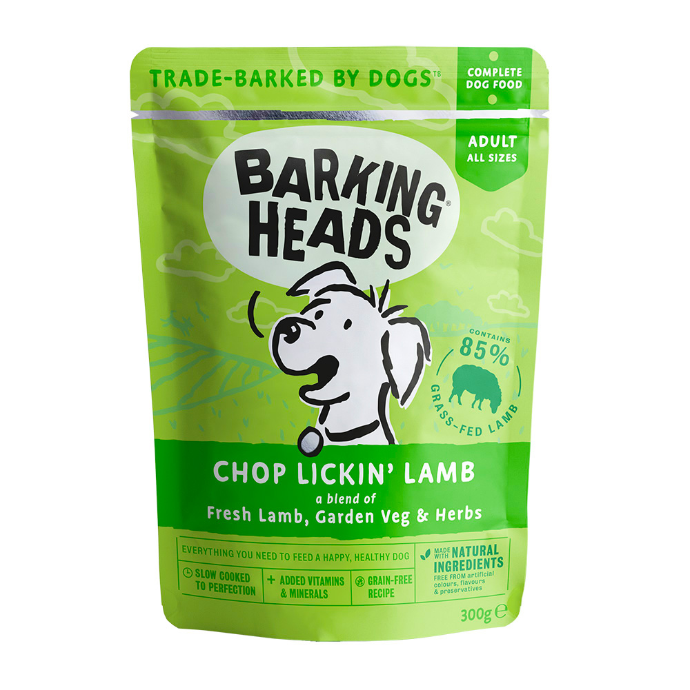Консервы (паучи) для собак Barking Heads Chop Lickin’ Lamb "Мечты о ягненке", с ягненком 0,3 кг