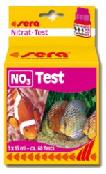 Тест для определения концентрации нитратов в аквариумной воде Sera NO3-Test, 3 шт. по 15 мл