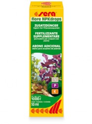 Дополнительное удобрение для аквариумов с растениями Sera flore NPKdrops 