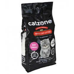 Комкующийся наполнитель для кошачьего туалета Catzone Baby Powder для котят