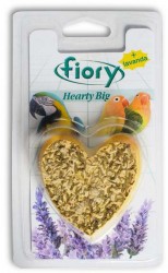 Био-камень для птиц Fiory Hearty Big с лавандой в форме сердца, 100 г
