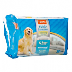 Впитывающие антибактериальные пеленки для взрослых собак Hartz Floor Pads Antibacterial adult size for dogs, 58*76 см