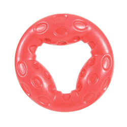 Игрушка для собак Zolux Кольцо из термопластичной резины, красное 14 см