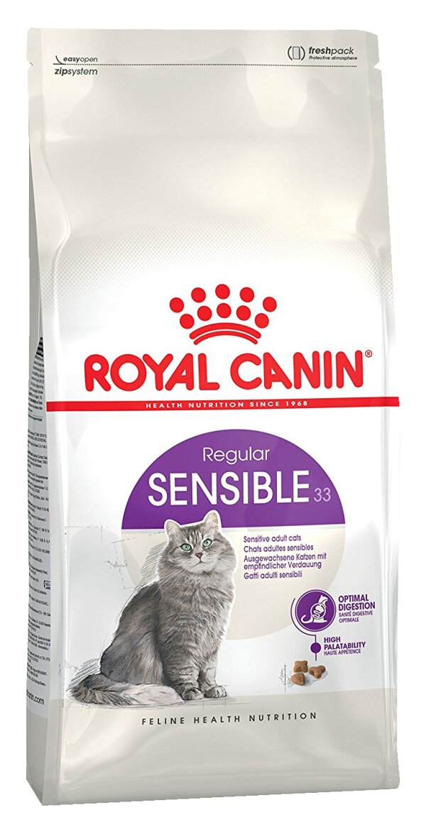Сухой корм Royal Canin Sensible 33 для кошек с чувствительной пищеварительной системой 
