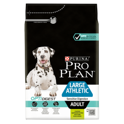 Сухой корм для собак крупных пород с мощным телосложением Pro Plan Adult Athletic Sensitive Digestion при чувствительном пищеварении, ягненок с рисом