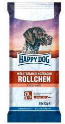 Жевательные колбаски для собак Happy Dog Rollchen с рубцом, 10*12 г