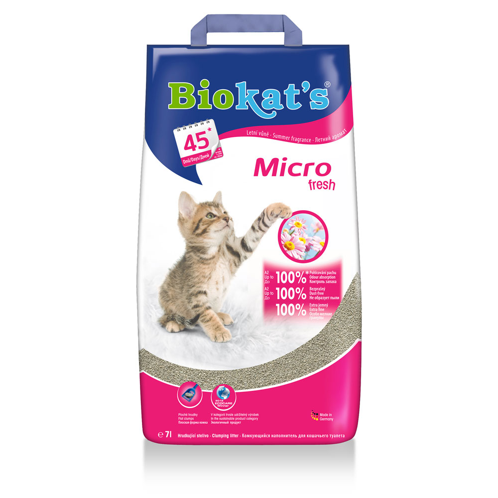 Комкующийся наполнитель для кошачьего туалета Biokat’s Biokat’s Micro fresh "Микро" ароматизированный