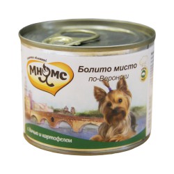 Консервы для взрослых собак мелких пород Мнямс "Болито мисто по-Веронски" дичь с картофелем 0,2 кг