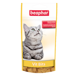 Лакомство для кошек Beaphar Vit Bits Подушечки с мультивитаминной пастой