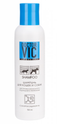 Шампунь для собак и кошек Doctor VIC с хлоргексидином 4%, 150 мл