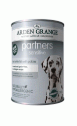 Консервы для взрослых собак Arden Grange Partners с белой рыбой и картофелем 395 г