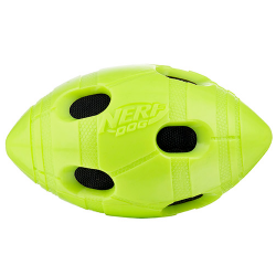 Игрушка для собак Nerf Мяч для регби хрустящий, серия "Шина" 