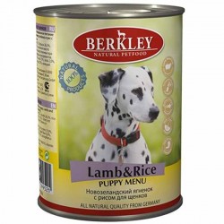Консервы для щенков Berkley Lamb & Rice Puppy Menu ягненок с рисом, 0,4 кг