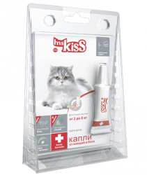 Капли инсектоакарицидные для кошек Ms. Kiss весом от 2 до 4 кг