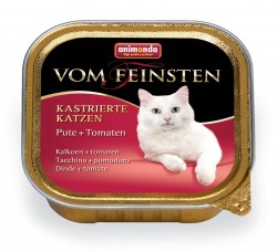 Консервы для кастрированных котов и стерилизованных кошек Animonda Vom Feinsten с индейкой и томатами 100 г х 32 шт.