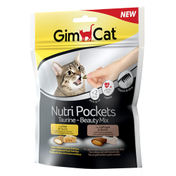 Подушечки для кошек Gimborn «GimCat» NutriPockets «Taurine-Beauty Mix», 150 г