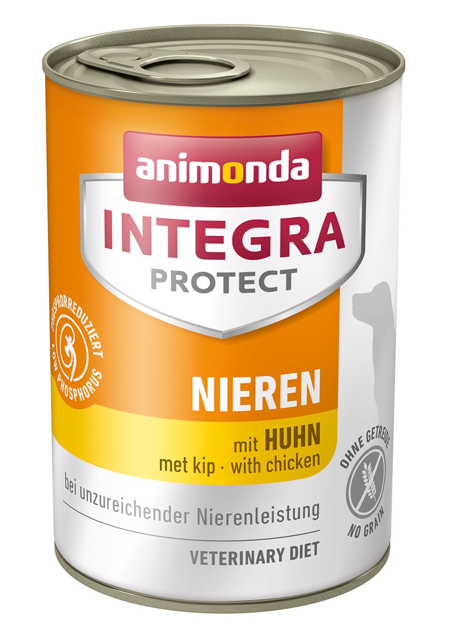 Animonda Integra Protect Dog Nieren (RENAL) with Rind Влажный корм для взрослых собак при хронической почечной недостаточности, с курицей 400 г х 6 шт.