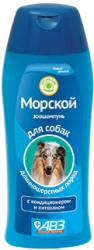 Шампунь-кондиционер для собак длинношерстных пород АВЗ "Морской" с хитозаном и провитамином В5
