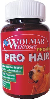 Витаминный комплекс для собак Wolmar ProHair для кожи и шерсти