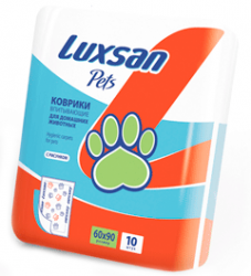 Коврики впитывающие Luxsan Pets 60*90 см, 10 штук