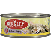 Консервы для кошек Berkley #9 Rabbit Pure Adult мясо кролика 0,1 кг