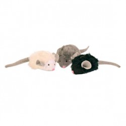 Игрушка для кошек и котов Trixie мягкая мышка с микрочипом, 1 шт. ø 6,5 см